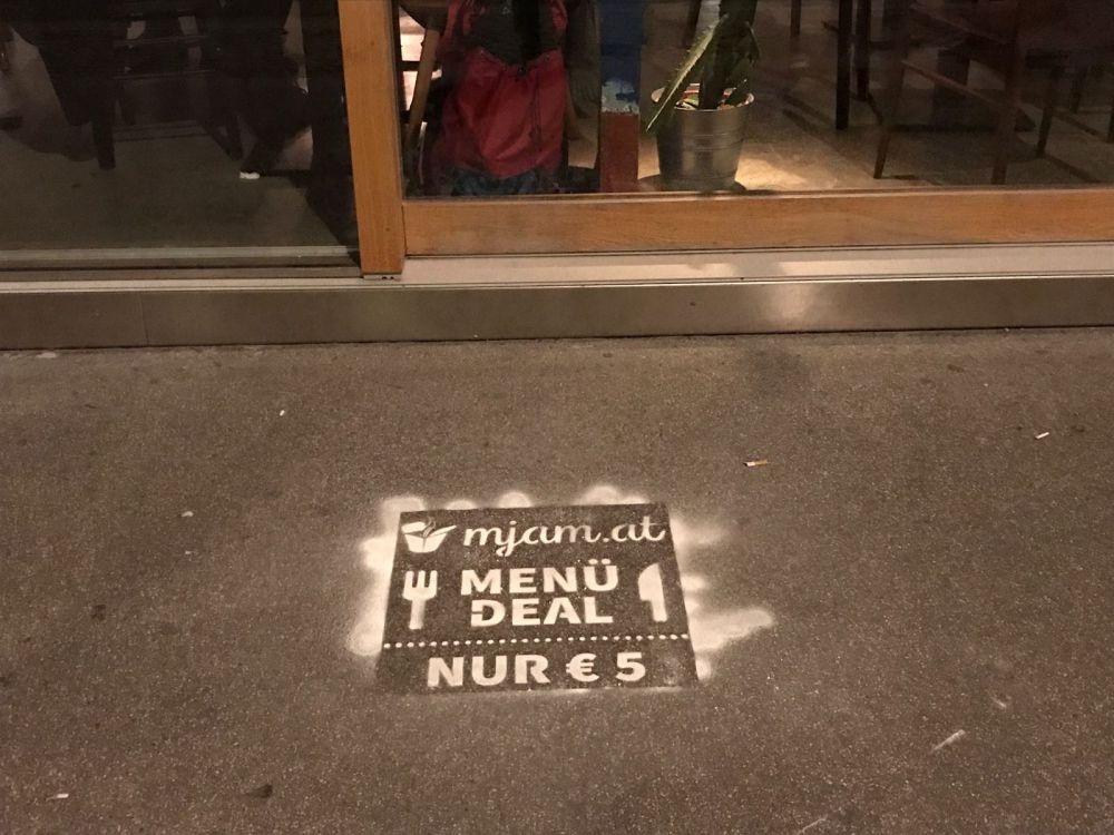 Streetbranding Mjam © Werbehelden