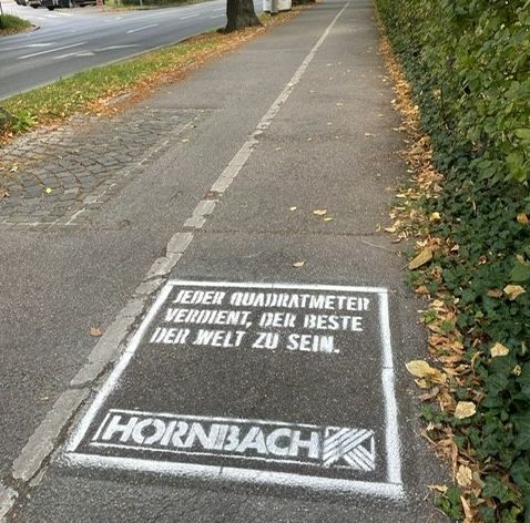 Hornbach Streetbranding © Werbehelden.com